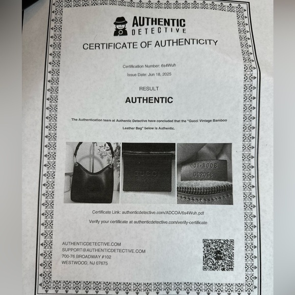 GUCCI Vintage Hand Bag 2 way Bamboo
Black Leather Authentic - Picture 16 of 16